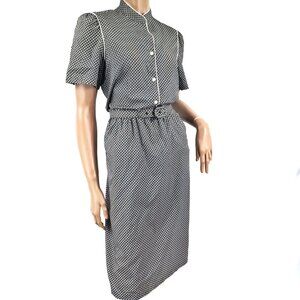 VTG RAOUL Dress SS 9/10 Silky Poly Print